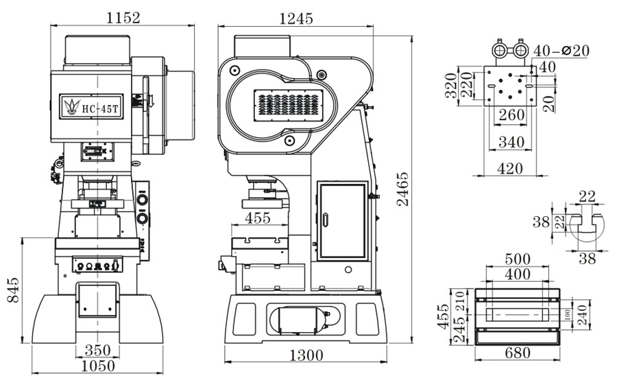 端子高速精密沖床結構